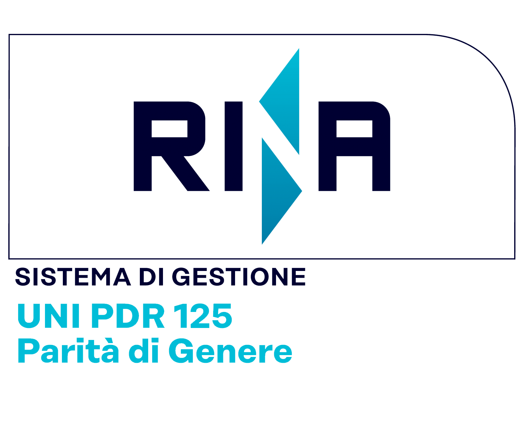 logo certificazione RINA per sistema di gestione, UNI PDR 125 parità di genere