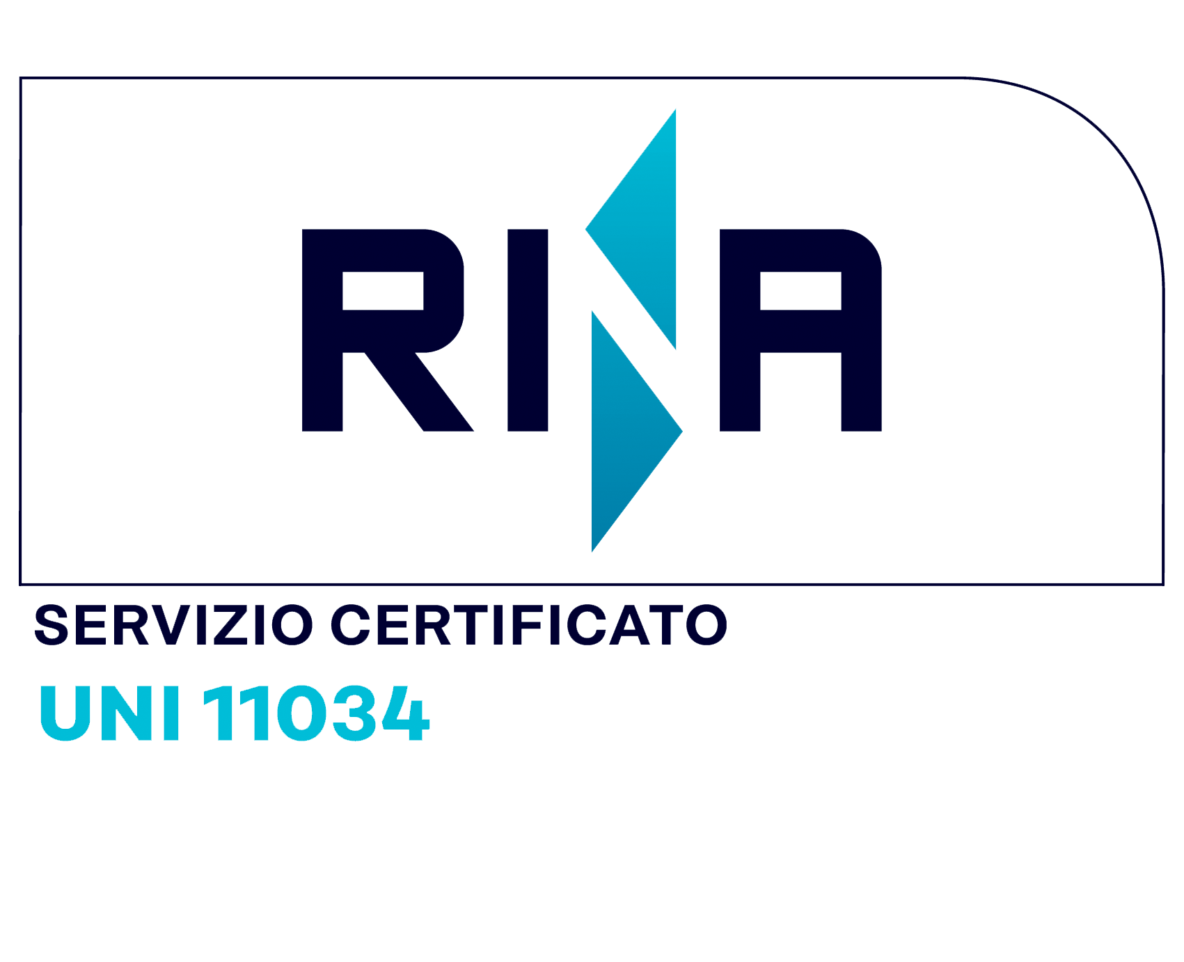 logo certificazione RINA UNI 110034